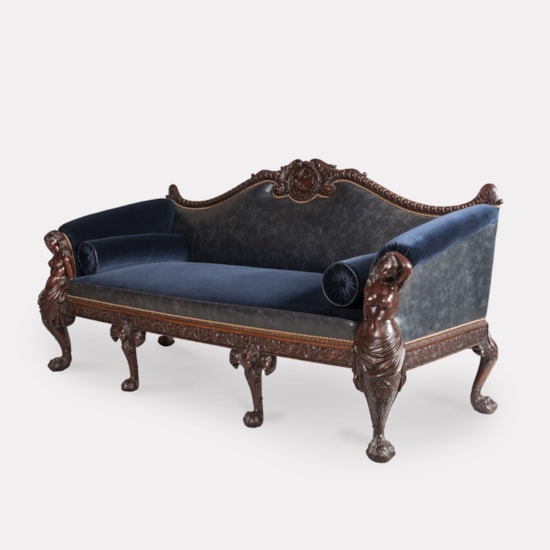 A Very Fine Settee After a Design by William Linnell